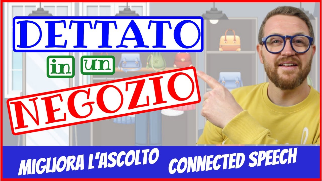 🔥🎧 Esercizio di ASCOLTO INGLESE! DETTATO in un NEGOZIO🛍️🇬🇧