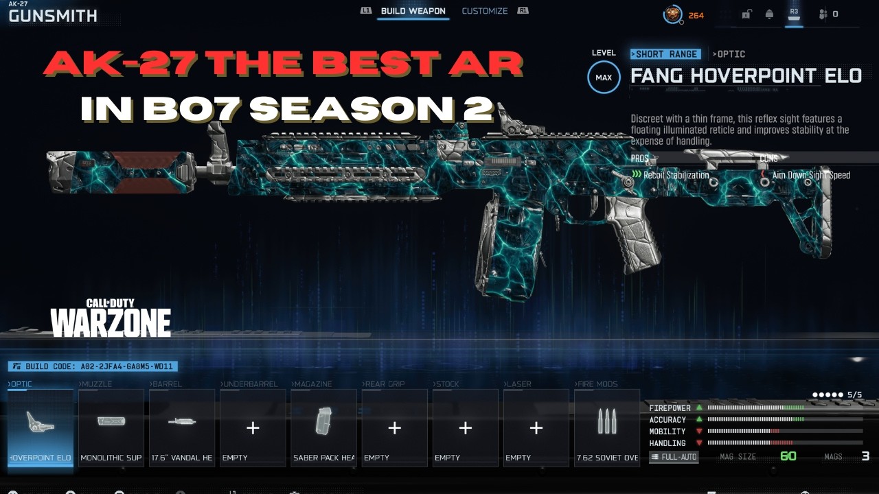 Best AK27 META Build for WARZONE Season 2 BO7