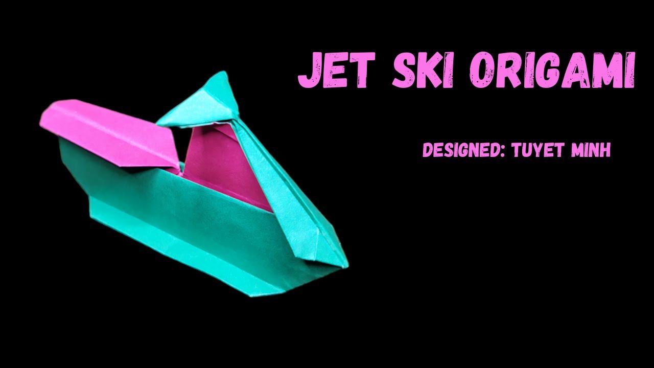 How To Fold Jet Ski Origami Easy. Origami Water Motorcycle
