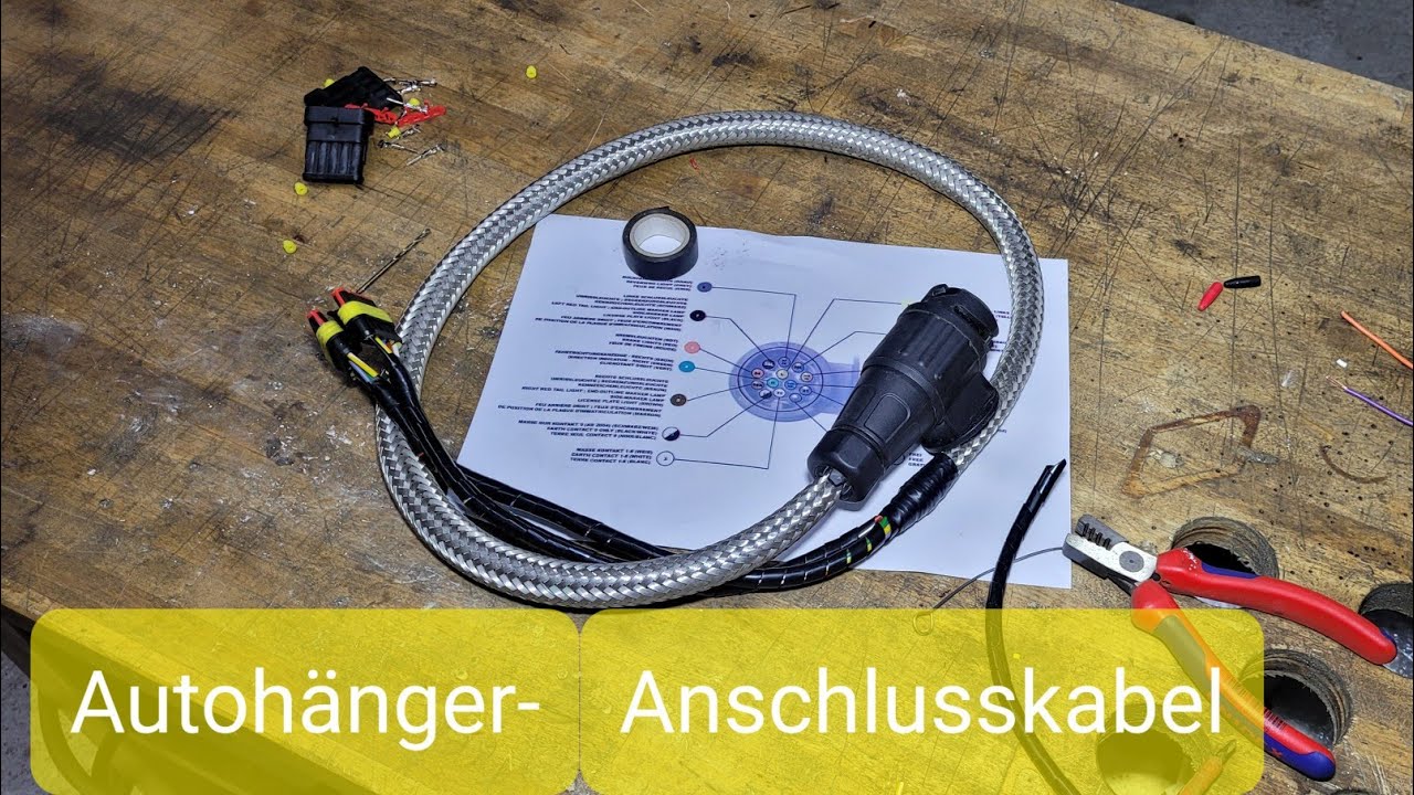 Autoanhänger-Kabel reparieren | Eduard Hänger | 13-poliger Anschluss am Autohänger