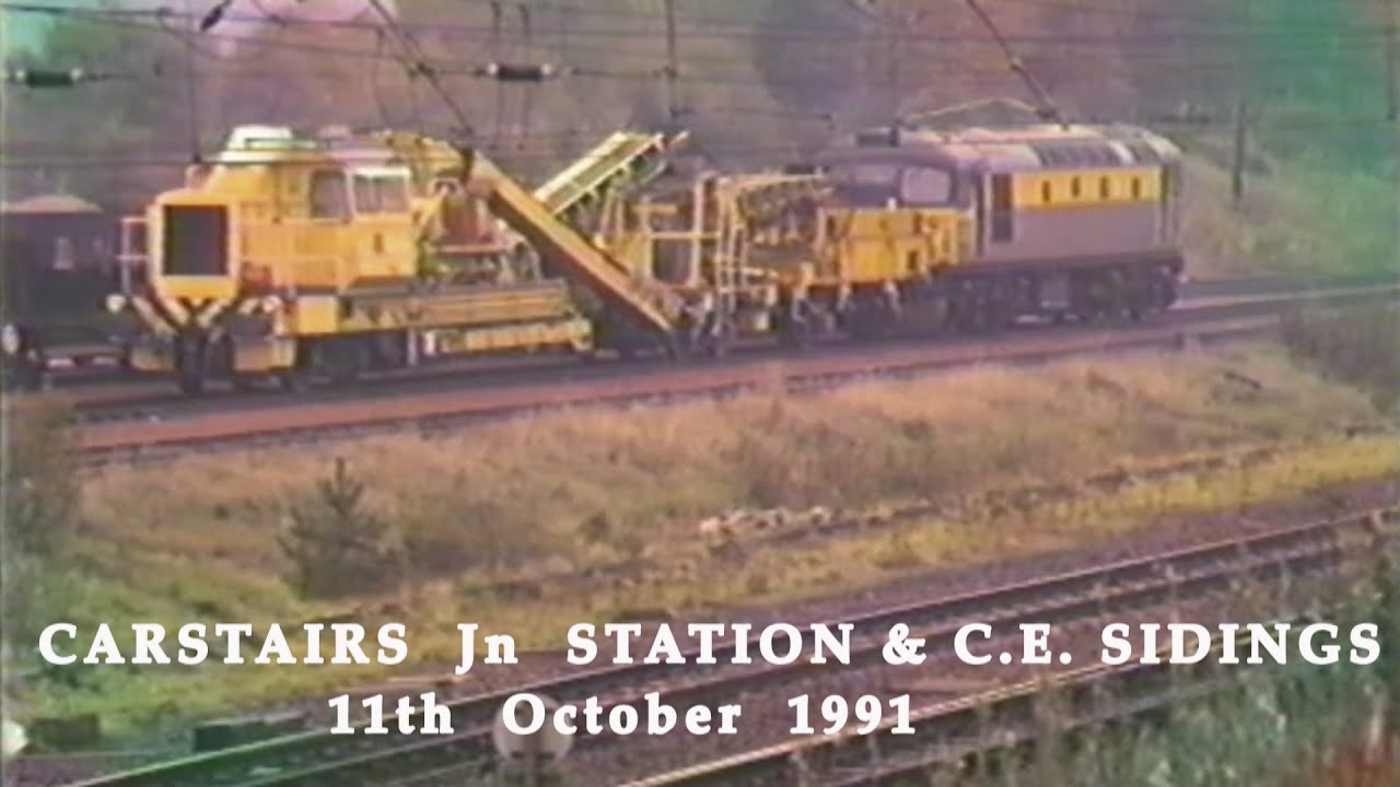 BR in the 1990s Carstairs Junction Station & C E  Sidings on 11th October 1991