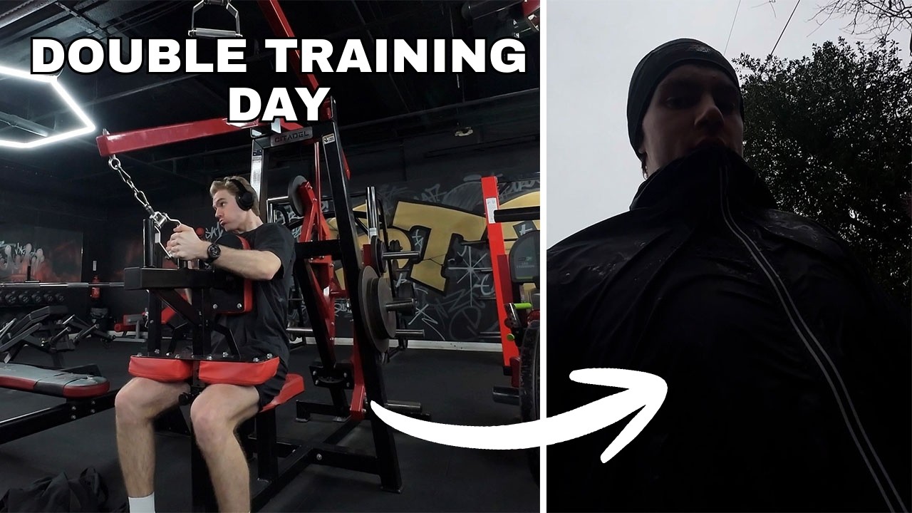Double Training Day as a University Student | Gym, Running & Recovery
