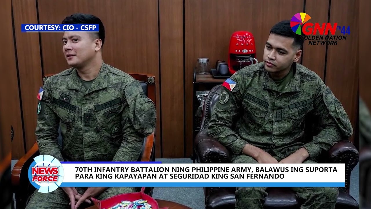70TH INFANTRY BATTALION NING PHILIPPINE ARMY, BALAWUS ING SUPORTA PARA KING KAPAYAPAN AT SEGURIDAD K