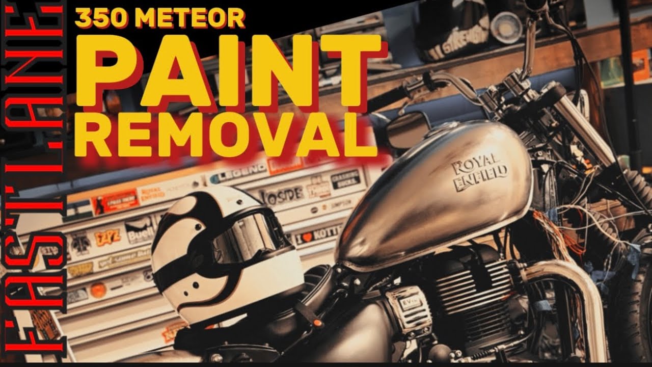 Как удалить краску с мотоцикла ROYAL ENFIELD METEOR 350 Chopper / Bobber