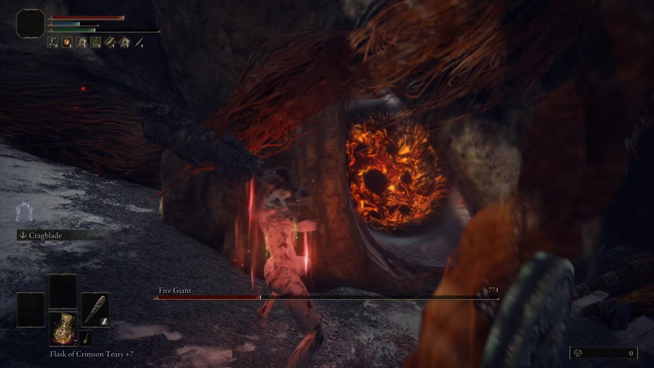 ELDEN RING Fire Giant no Hit (RL1, Wretch)