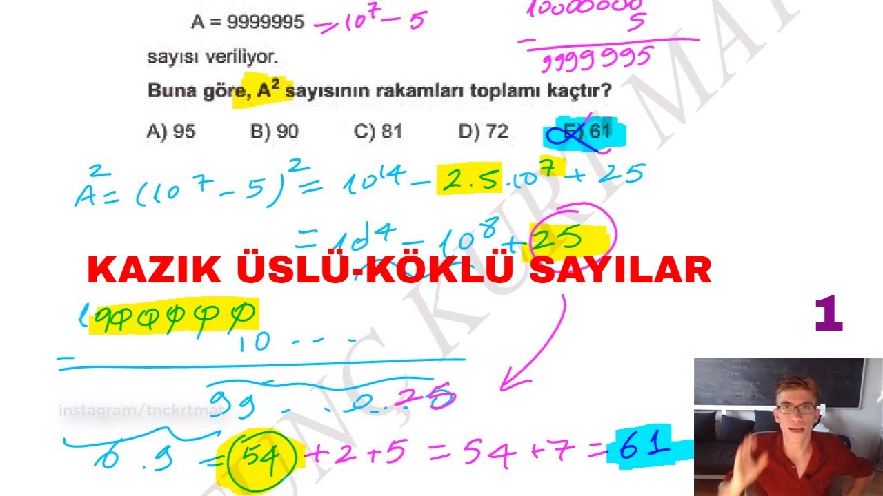 Kazık Üslü-Köklü Soru Çözümü 1