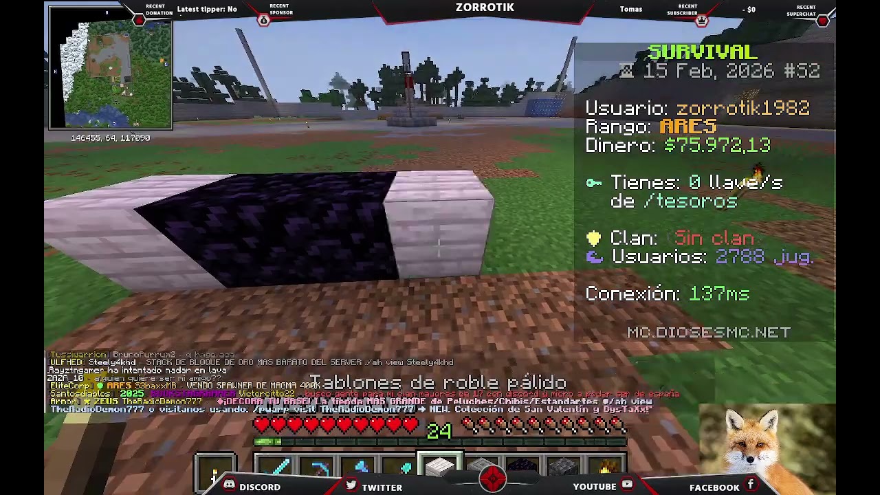Un poquito de minecraft...en DIOSES MC... (Part 5/15)