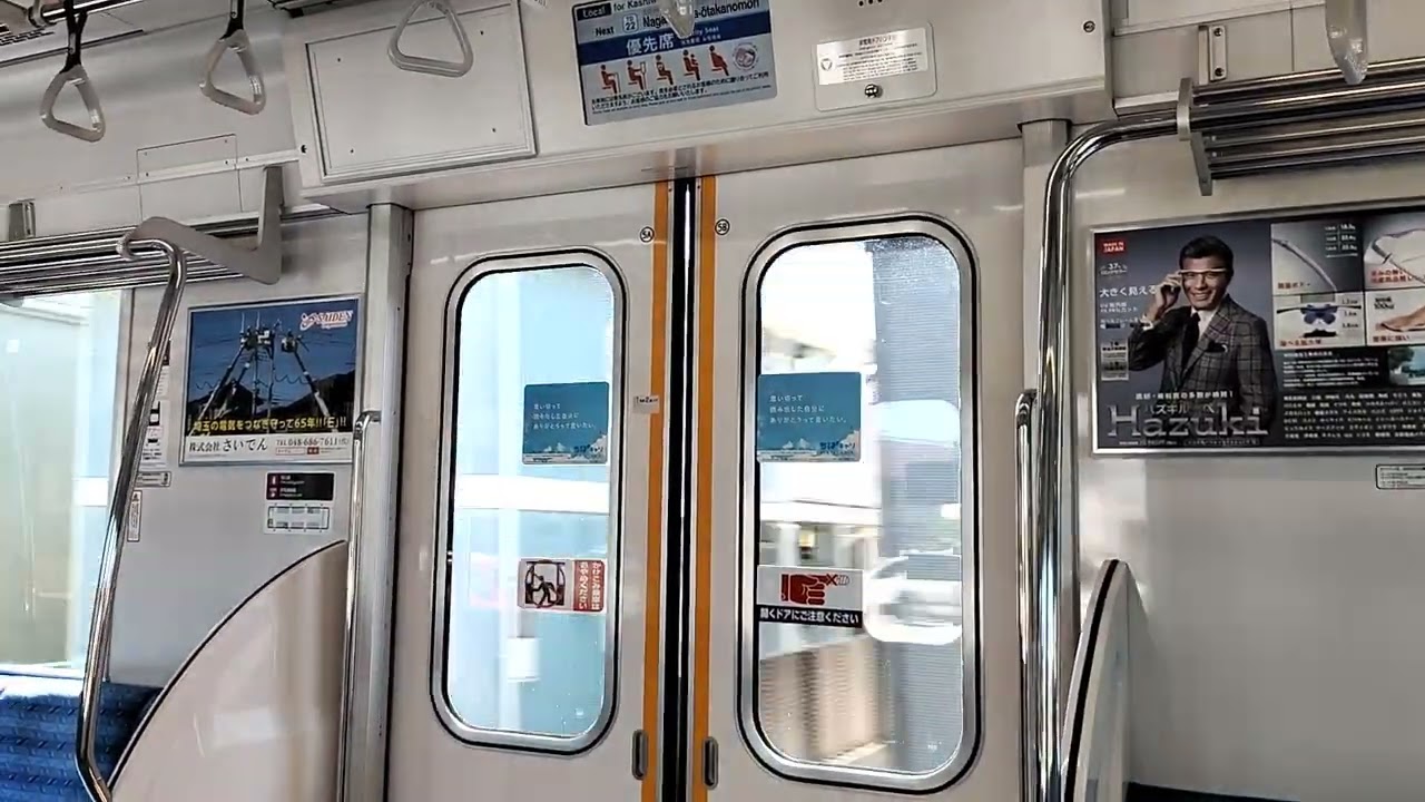 東武60000系61607F　江戸川台～柏　間　車内＋走行音