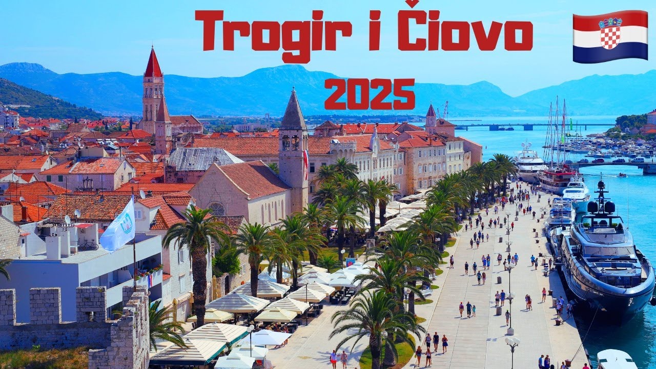 🏛️🌴Trogir 2025 i wyspa Čiovo  🌞– spacer po zabytkowym centrum i kąpiel w morzu