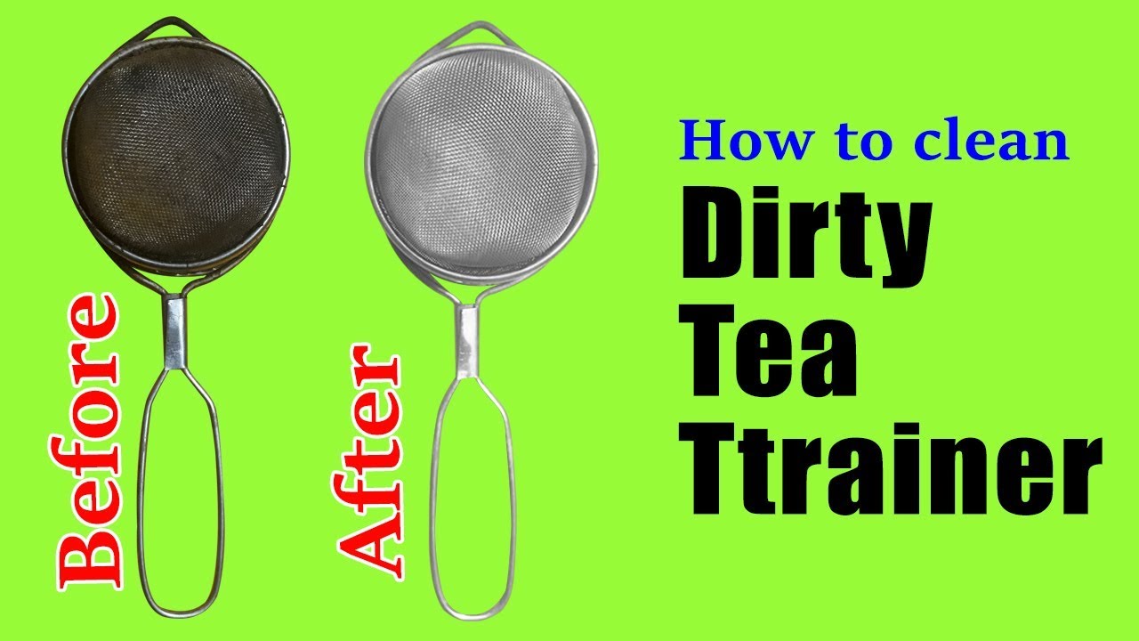 How to clean dirty tea strainer at home | How to clean metal sieve