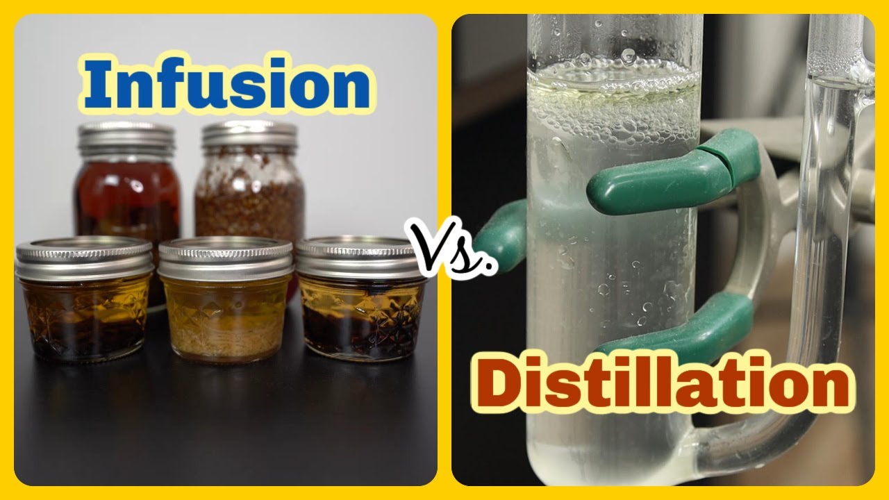 Infusion vs Distillation. Herbal extraction methods Infusion and Distillation. Differences and uses
