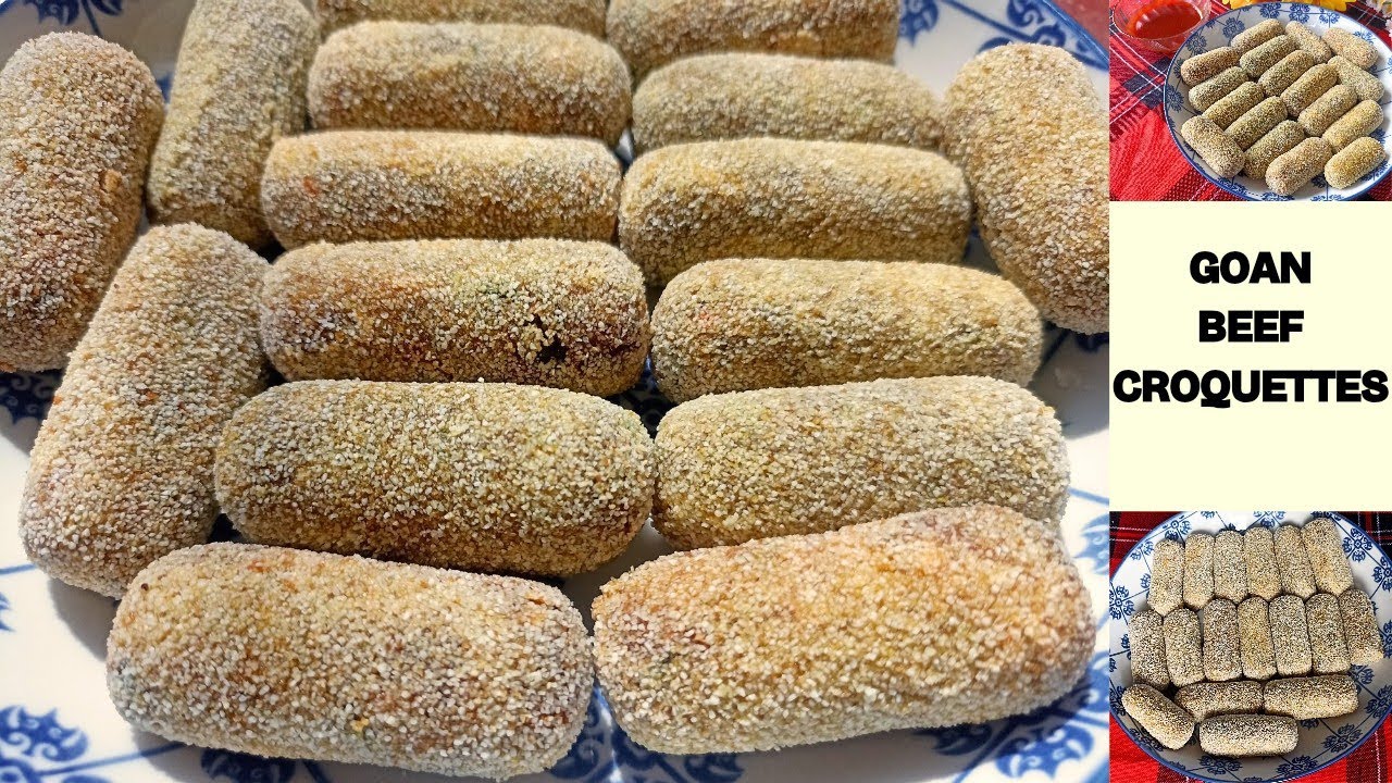 Goan Beef Croquettes | Party Snack | Beef Mince Croquettes #GoanBeefCroquettes