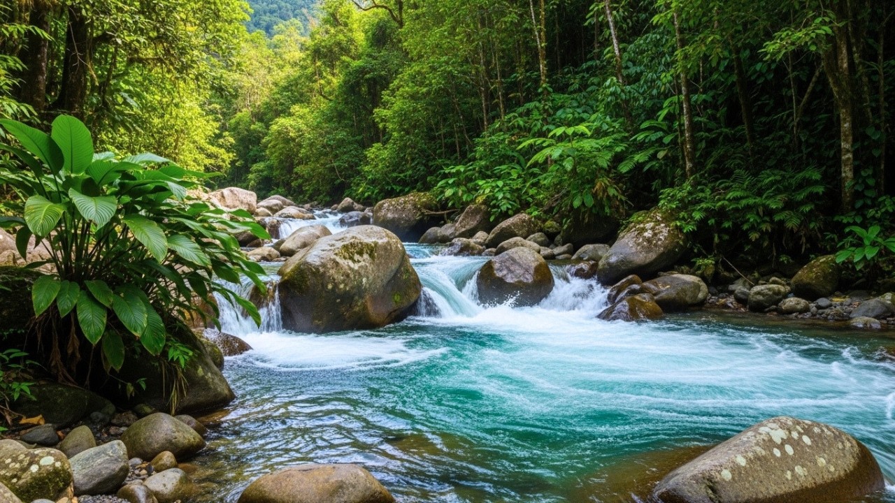 Peaceful River in the Woods | Live Nature Sounds for Better Sleep