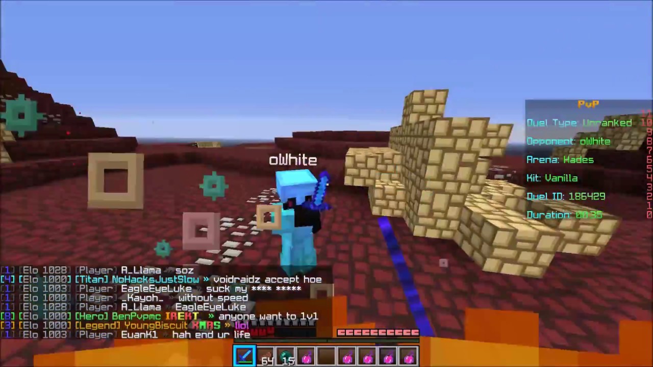 owhite using hacks!?!?! gettin ban