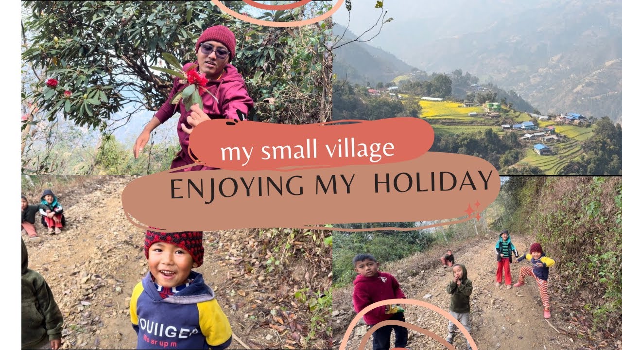 Making memories with the kids back in my small village.