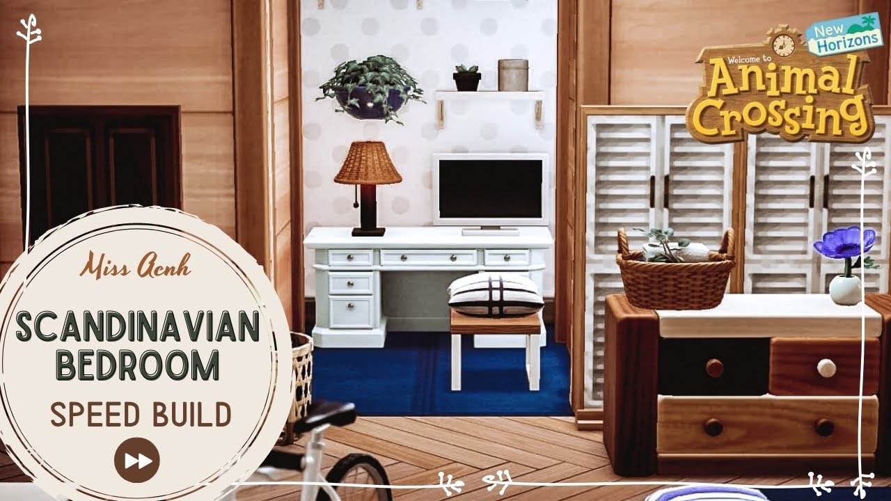 Scandinavian Bedroom | ACNH Speed Build | Animal Crossing New Horizons Interiors