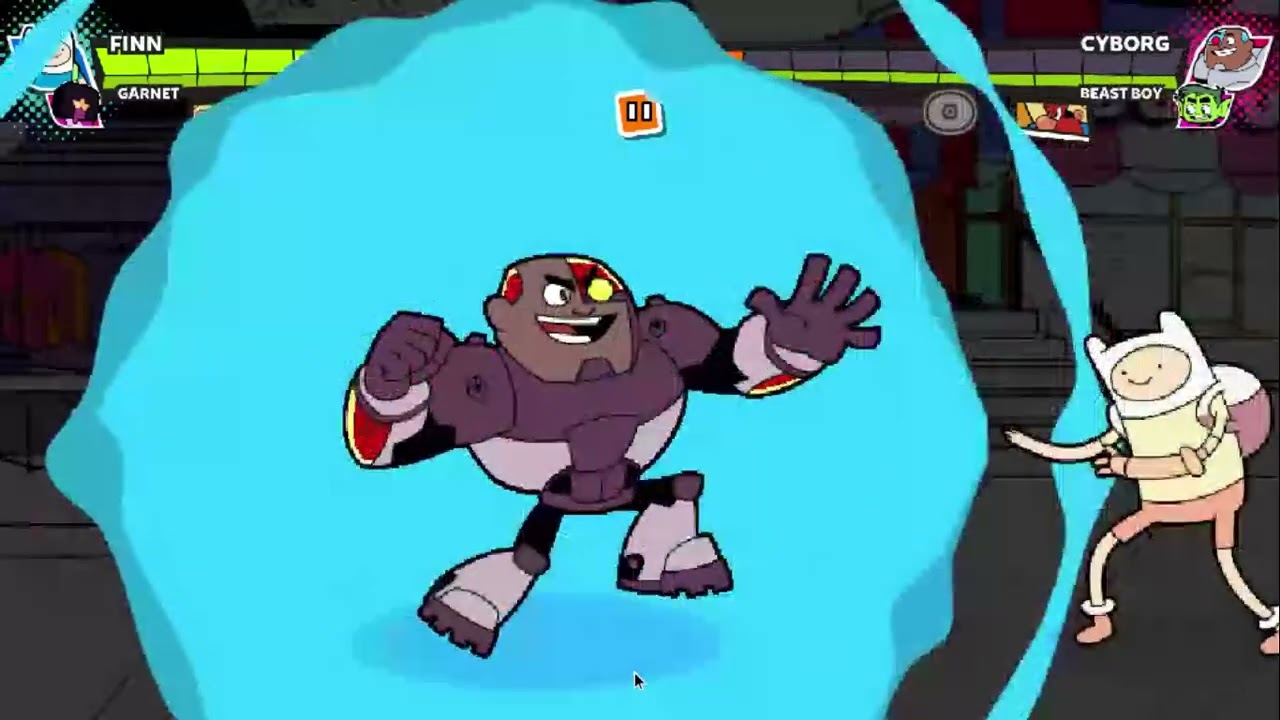 Jump Jousts Jam Finn & Garnet vs Cyborg & Beast Boy