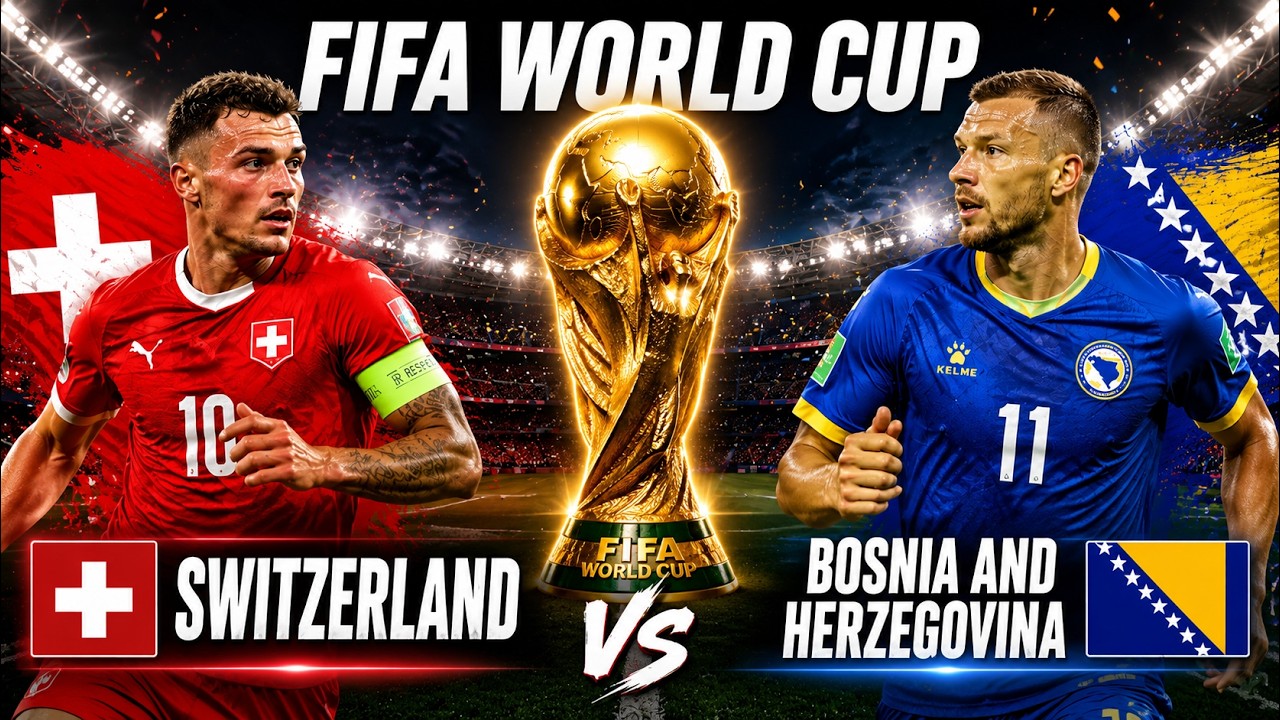 FIFA World Cup 2026 LIVE | Switzerland Vs Bosnia LIVESCORE | Switzerland MATCH WATCHALONG