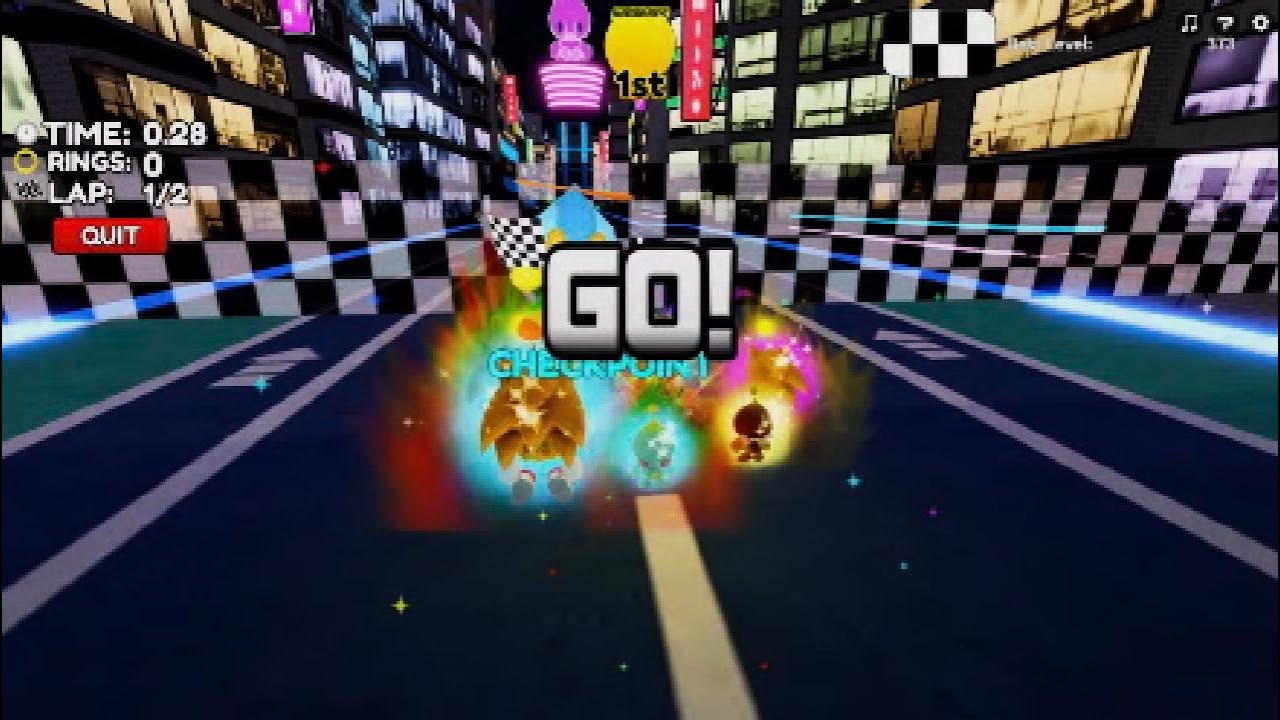 Sonic speed simulator retro city race showcase