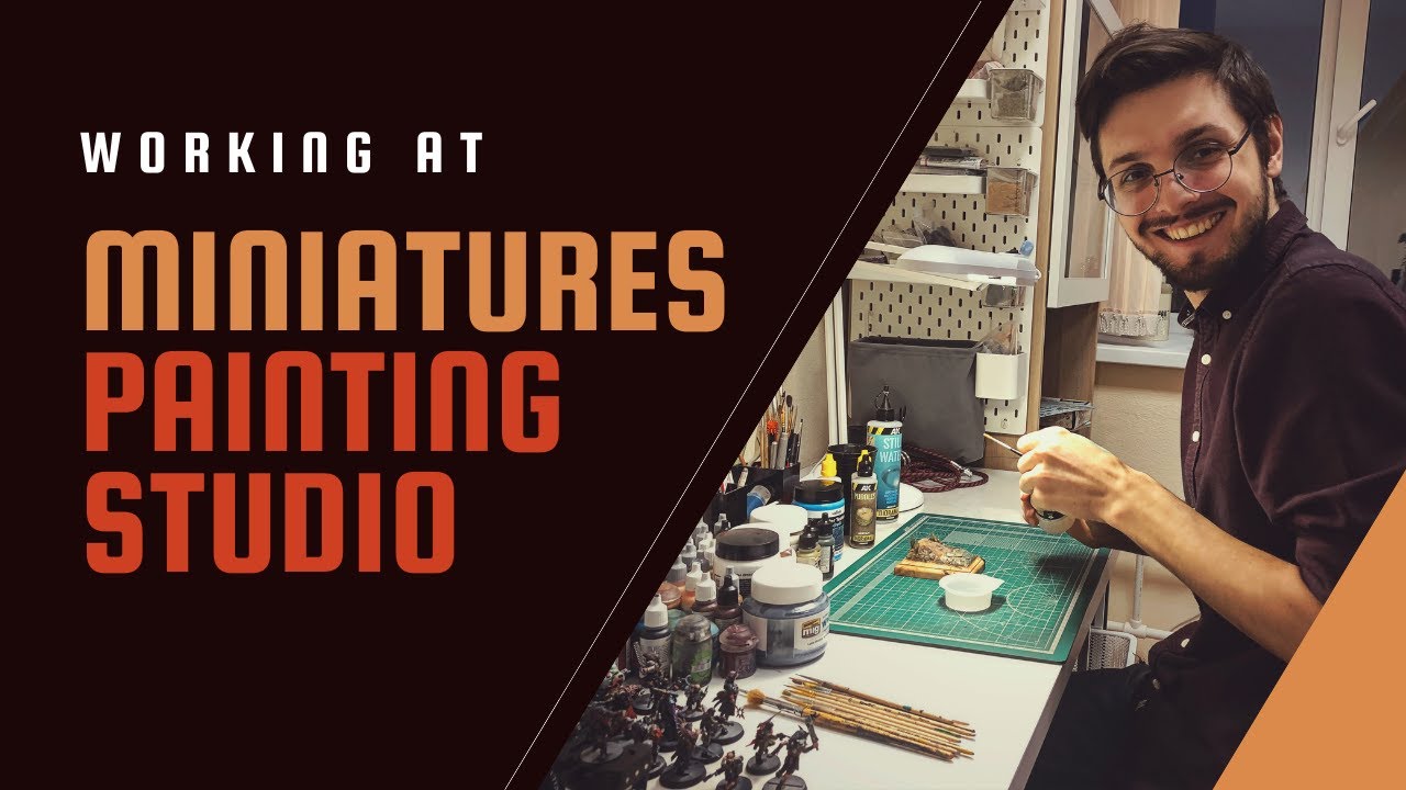 Working at Attica Miniatures painting studio