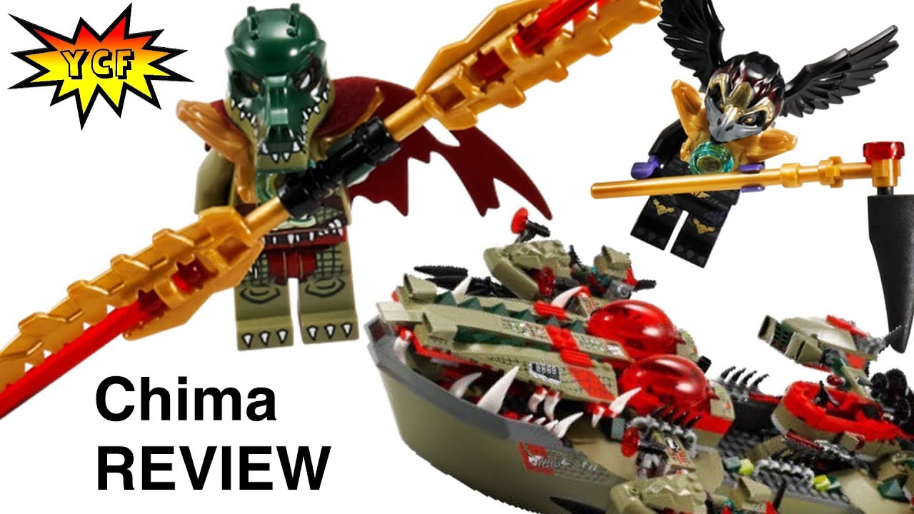 LEGO Chima 70006 Cragger's Command Ship Review Legends of Chima 2013 6 minifigures