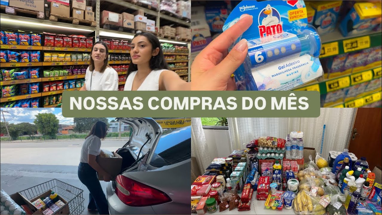 Compras do mês em mercado atacadista para 5 pessoas | + valor total | Mart Minas| LAÍS VELOSO