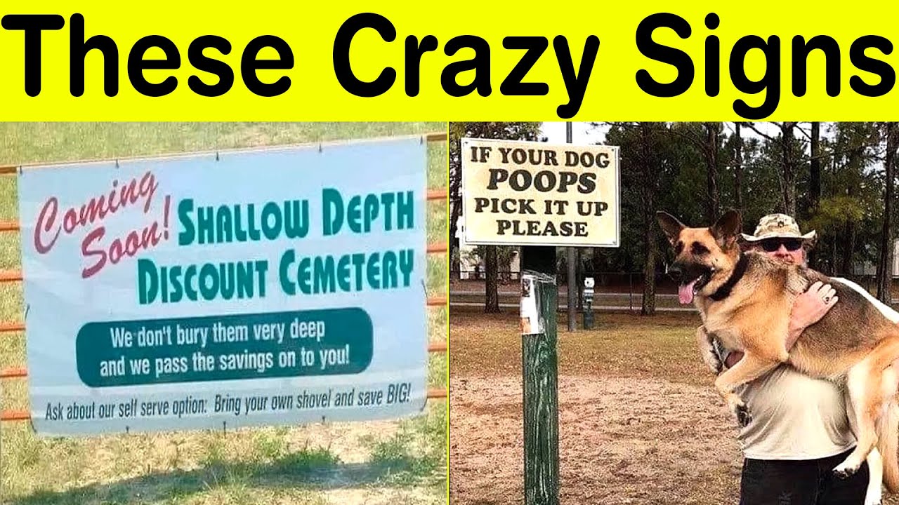 Crazy Signs That Make No Sense but Are Too Funny! || Happy Panda