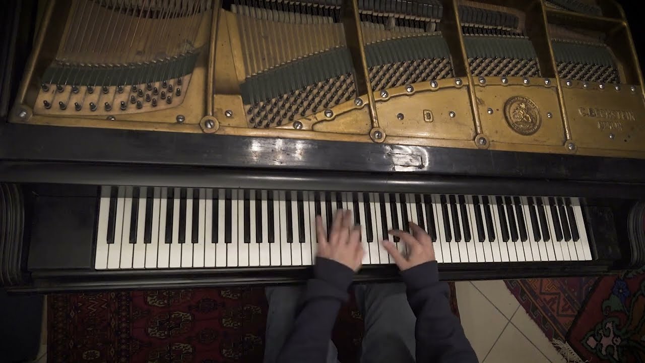 Rachmaninoff Prelude D major Op. 23 №4  ( twice: 2nd time overhead camera angle for those studying)