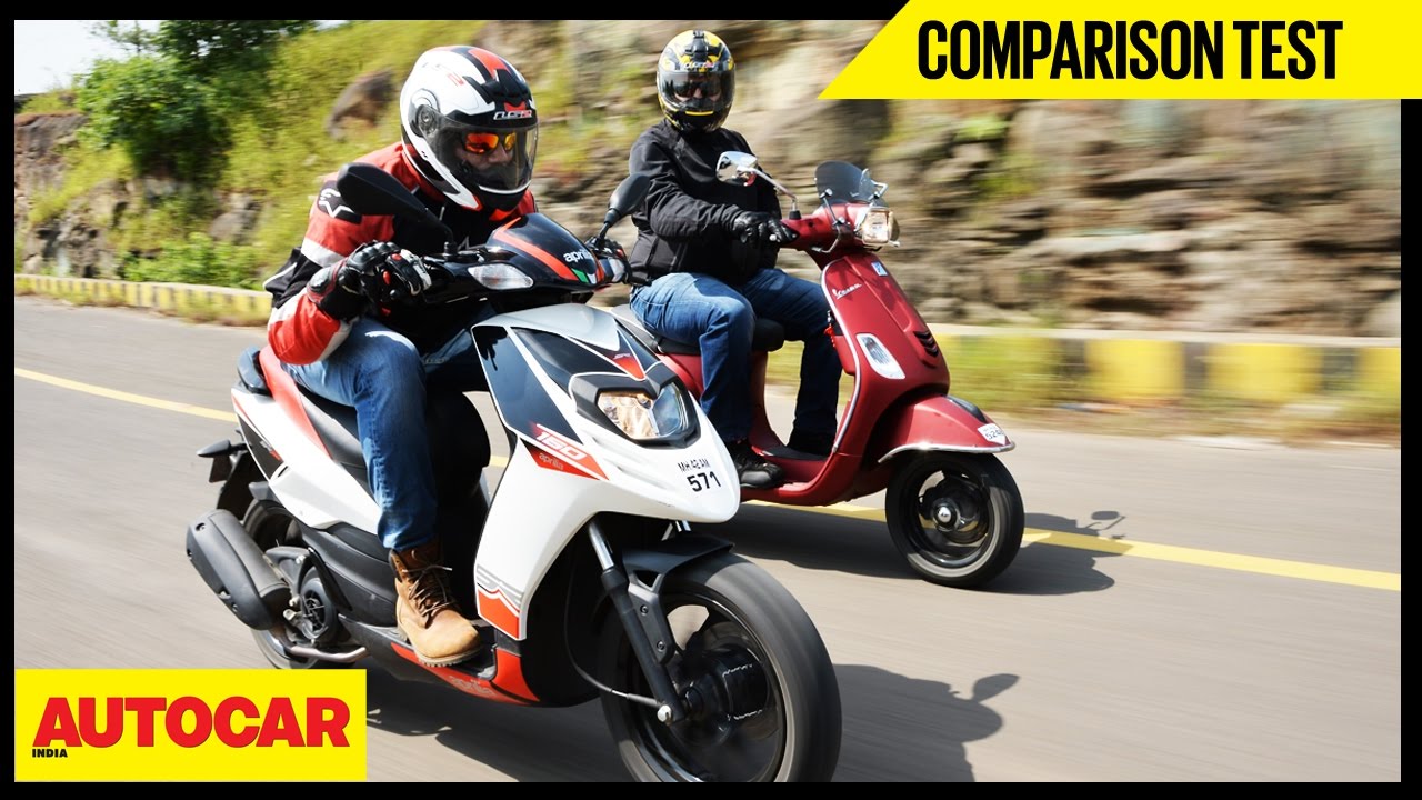Aprilia SR 150 VS Vespa SXL 150 | Comparison Test | Autocar India