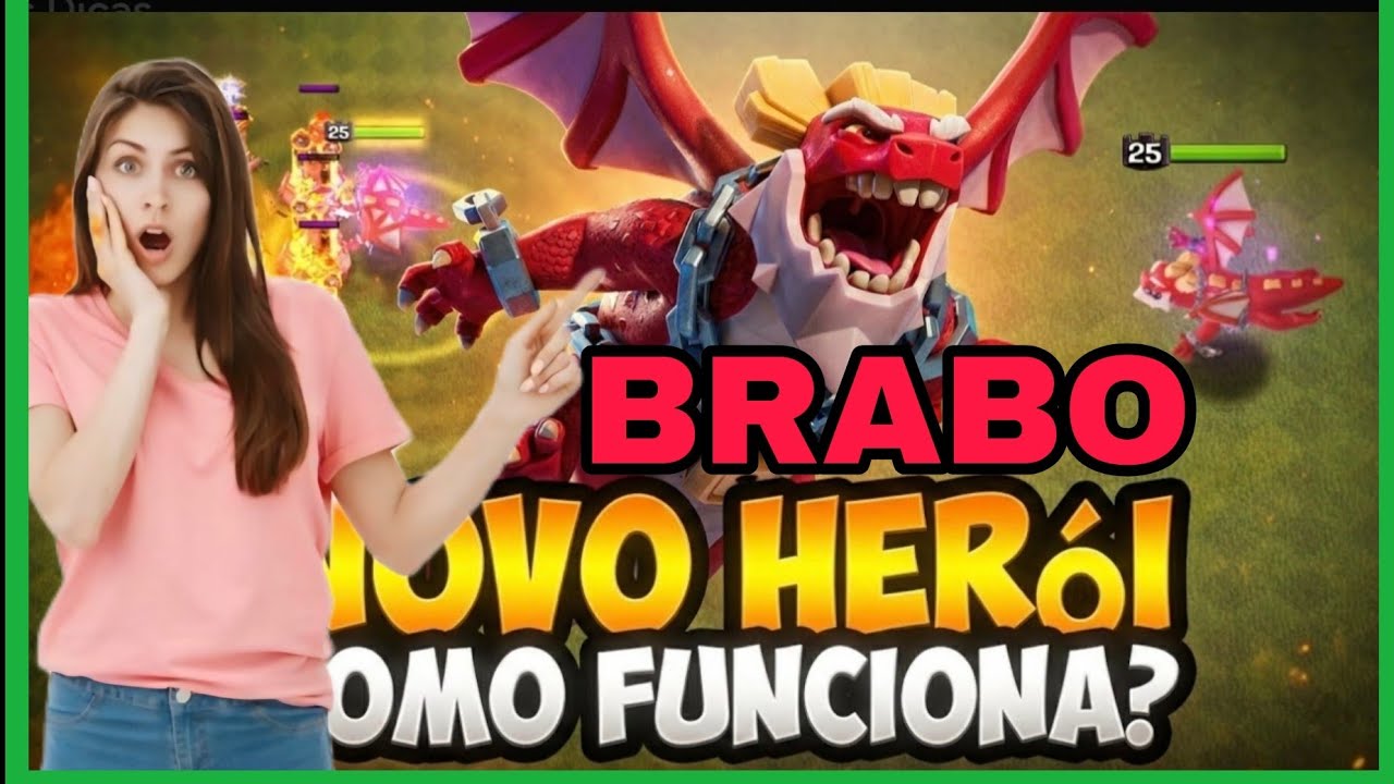 NOVO HERÓI: DRACÔNICO CHEGOU NO CLASH OF CLANS