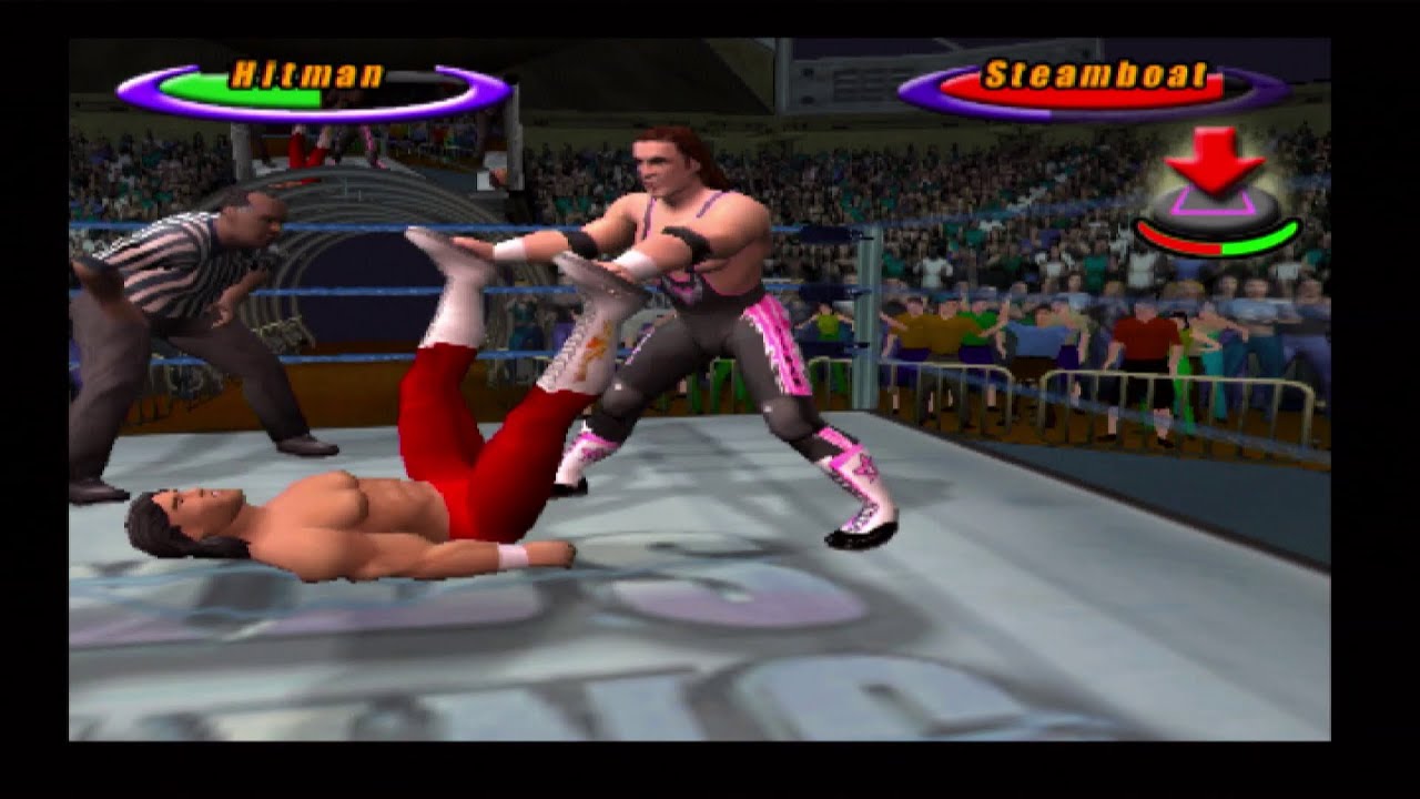 Legends Of Wrestling Bret Hart vs Ricky The Dragon Steamboat - PS2