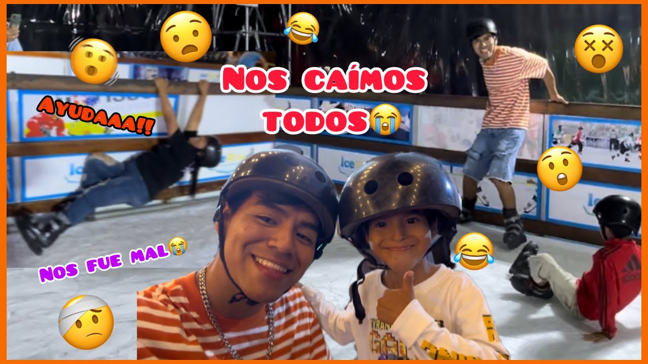 PATINANDO SOBRE HIELO POR PRIMERA VEZ🥶🫨nos fue mal😭- Hardytineo