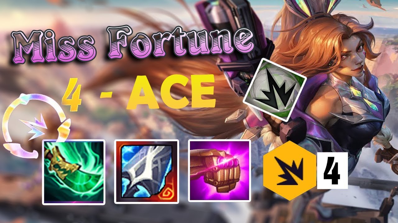 3 Star Miss Fortune ⭐⭐⭐ - 4 Ace   ULTI = PENTAKILL | TFT set 8 - Neo TFT