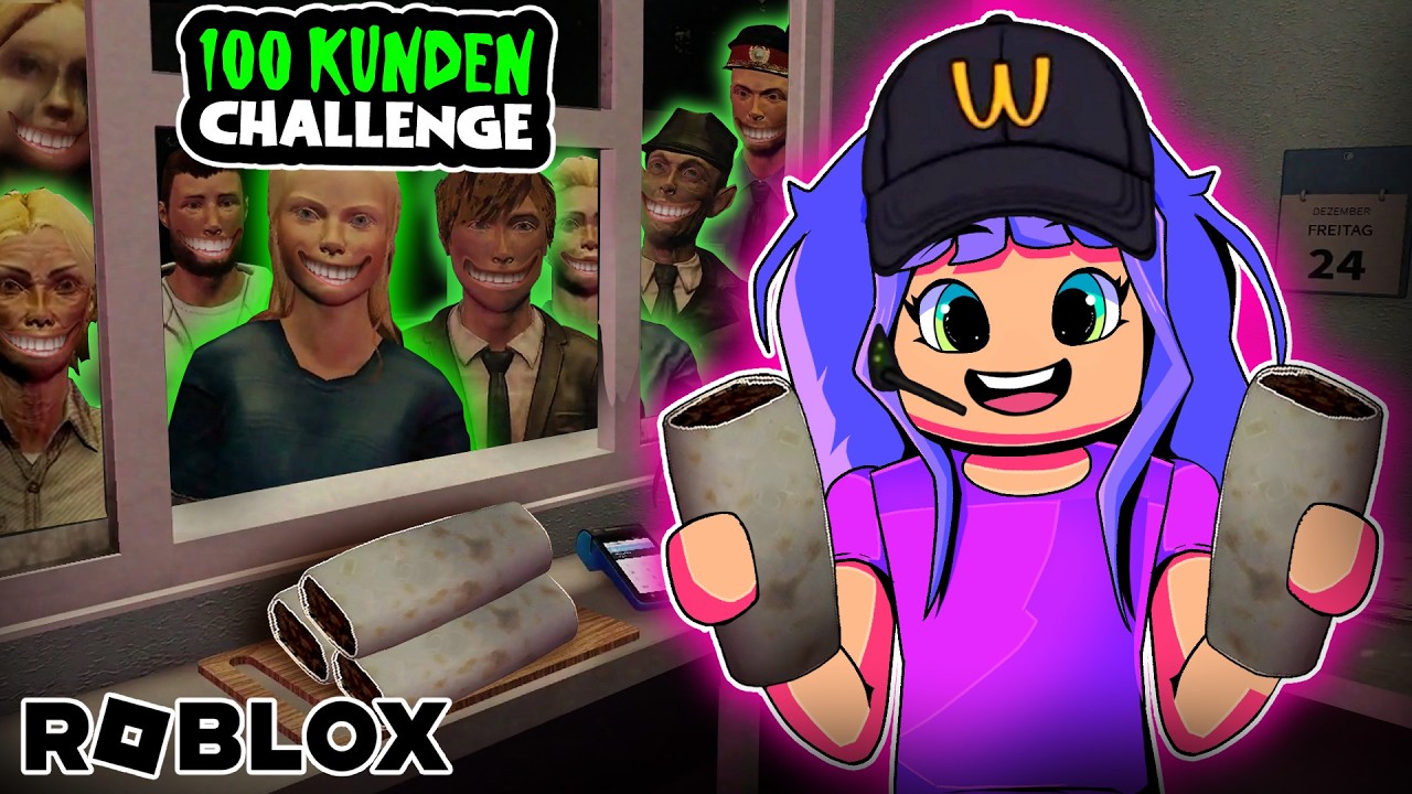 100 KUNDEN CHALLENGE im Scary SHAWARMA KIOSK!