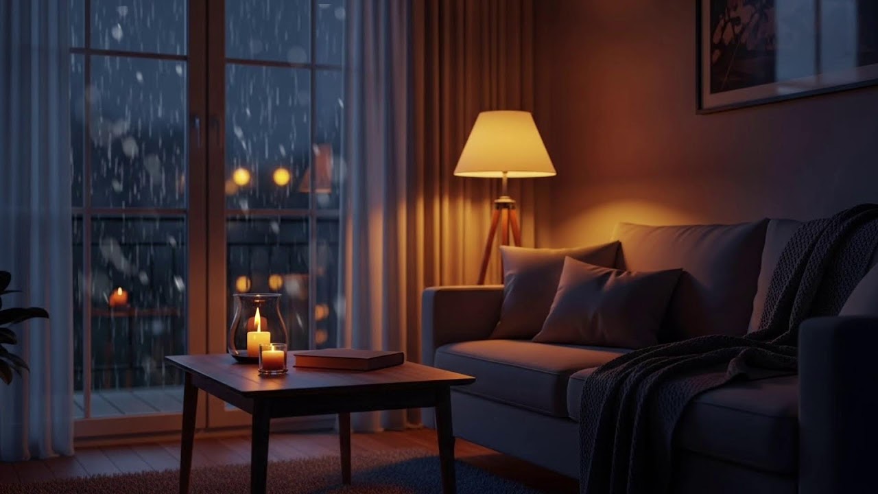 Tranquil Rainy Nights with Cozy Jazz Piano | Deep Relaxation for Sleep & Rest