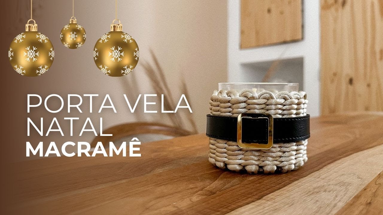 Tutorial Porta Velas simples e rápido | Macramê