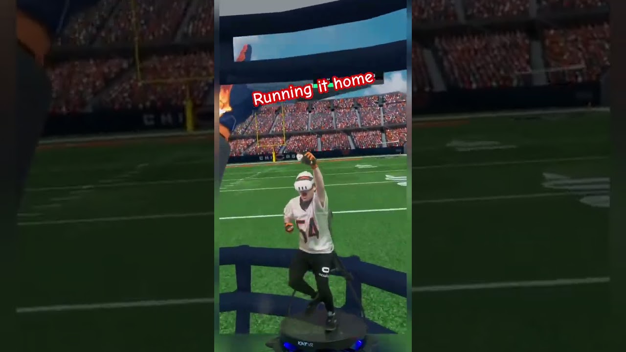 NFL Pro Era has n a VR treadmill is work #gaming #vr #football #nfl #fyp