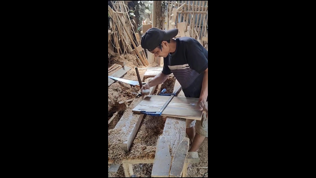 menggabungkan  papan #carpentry #fyp