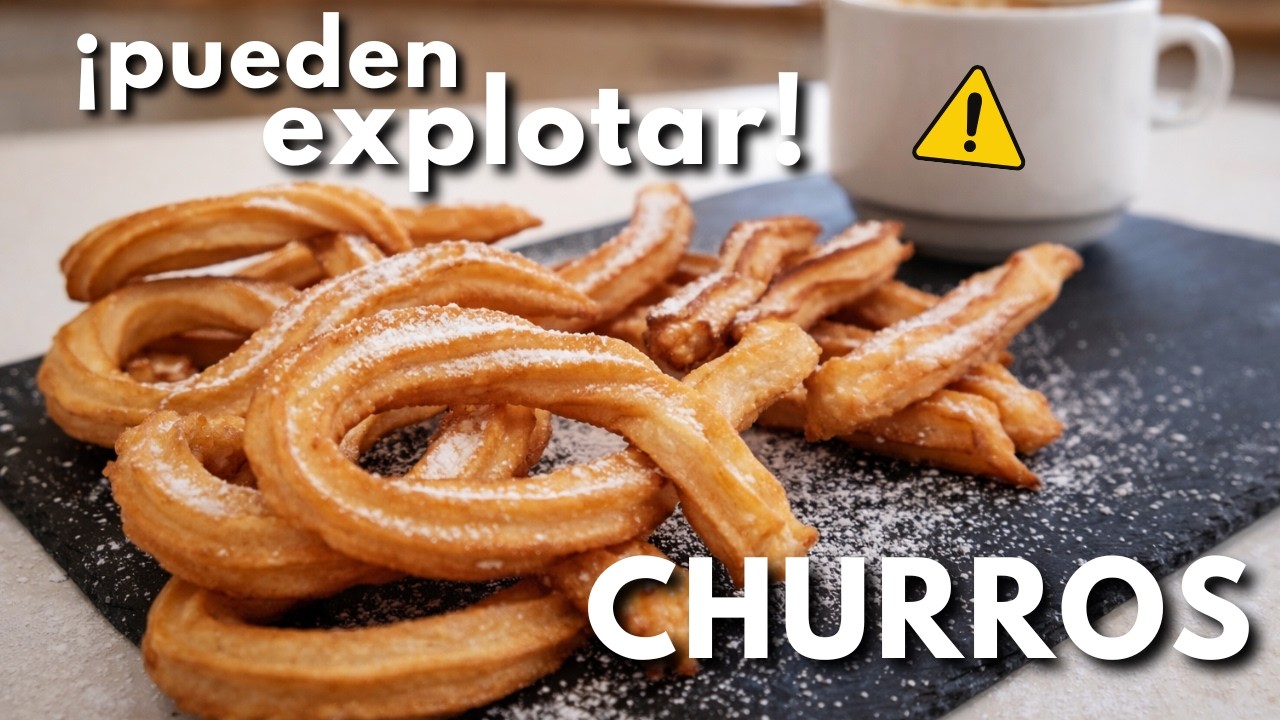 👉¿Por Qué EXPLOTAN los CHURROS❓❓⚠ ¡¡CUIDADO‼ [A MÍ ME OCURRIÓ] 😱 ▶ CHURROS CASEROS que NO EXPLOTAN