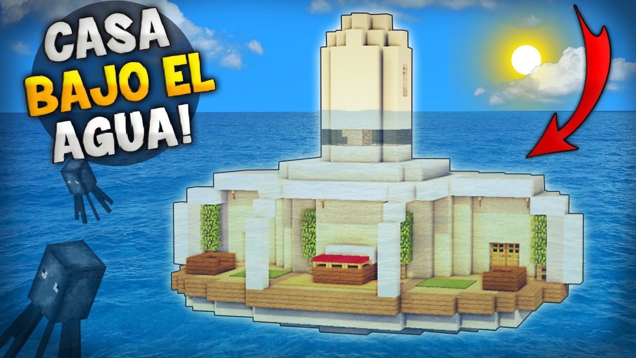MINECRAFT: COMO HACER UNA EPICA Y HERMOSA CASA BAJO EL AGUA! | QUEDA GENIAL!
