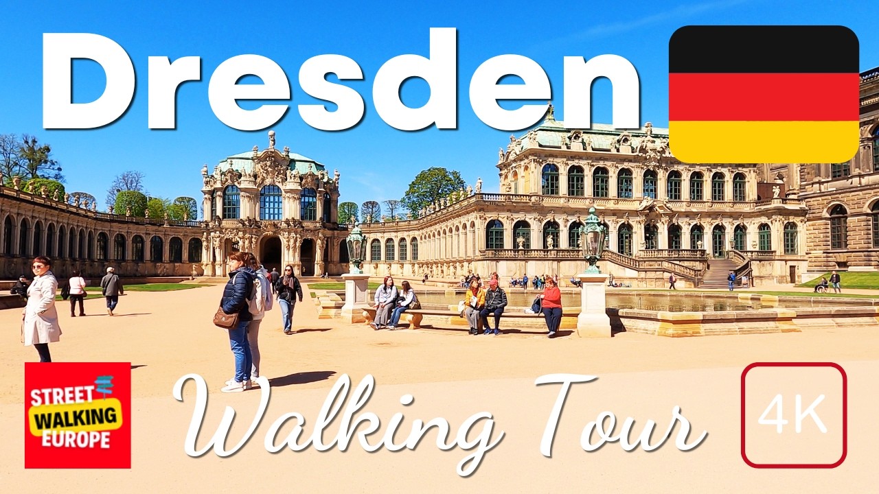 Dresden Germany 🇩🇪 4K-HDR Walking Tour| Old Town & City Center Street Walk Spring 2026
