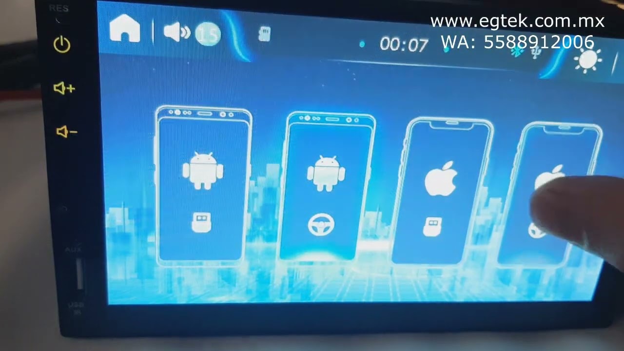 EXPLICACIÓN FUNCIONAMIENTO AUTOESTEREO DOBLE DIN CON CARPLAY