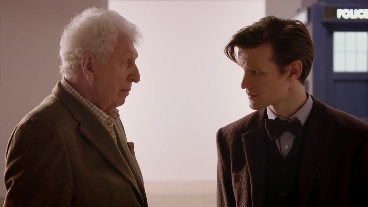 The Eleventh Doctor Meets The Curator (Tom Baker) | The Day of the Doctor | Doctor Who