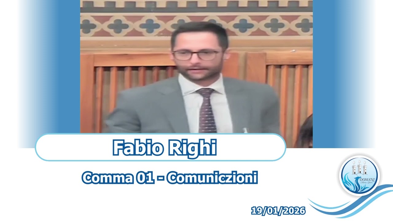 Fabio Righi - Comma 01 - Comunicazioni - 19/01/2026