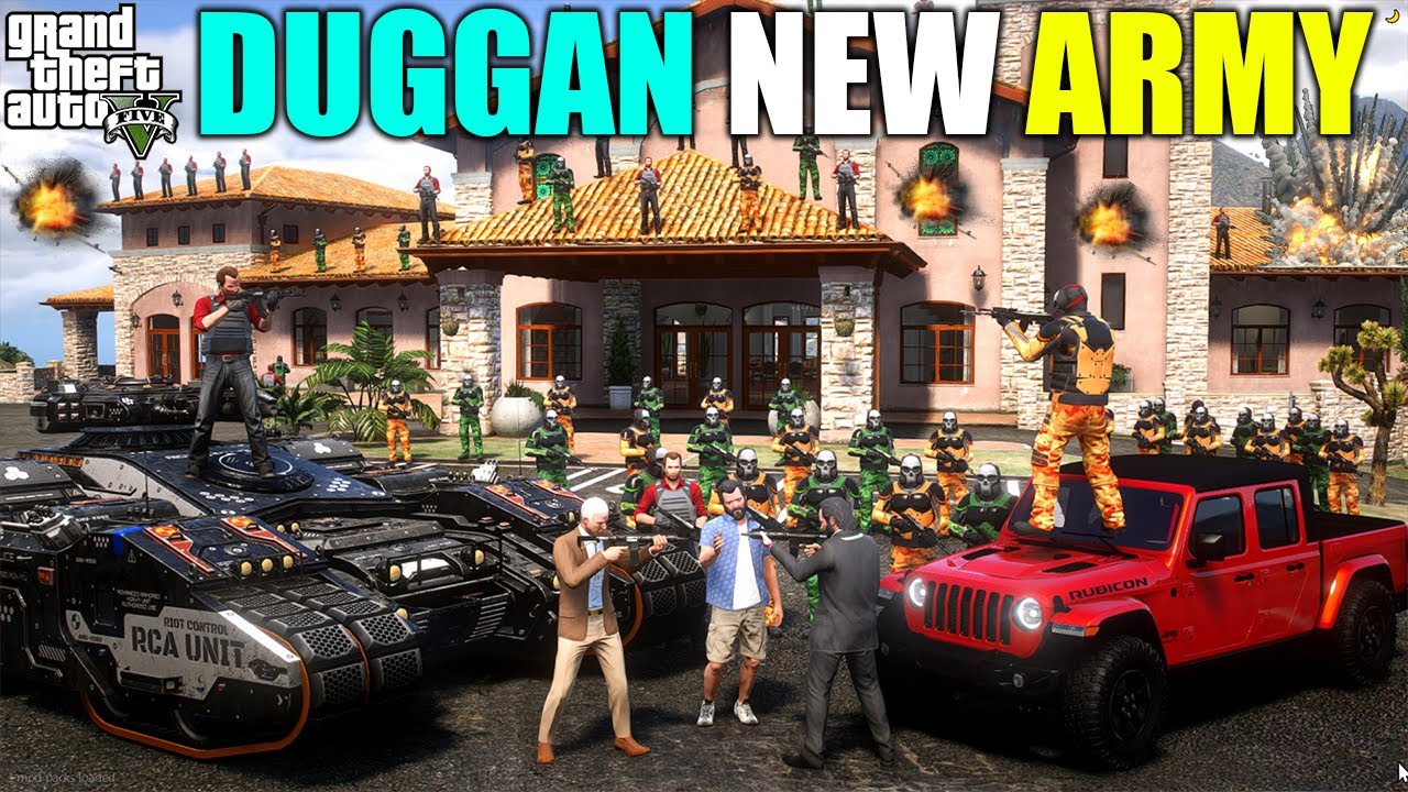 MICHAEL THE PRESIDENT ILLUMINATI DUGGAN BOSS NEW ARMY ATTACK ON MICHAEL | GTA V GAMEPLAY #345 GTA 5
