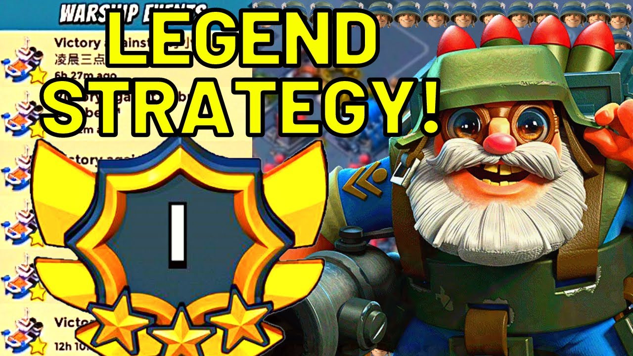 LEGEND RANK I - COPY THIS ATTACK STRATEGY⚓Warships Season 37 | Boom Beach | Leg. Rank I 7 ER | Bane