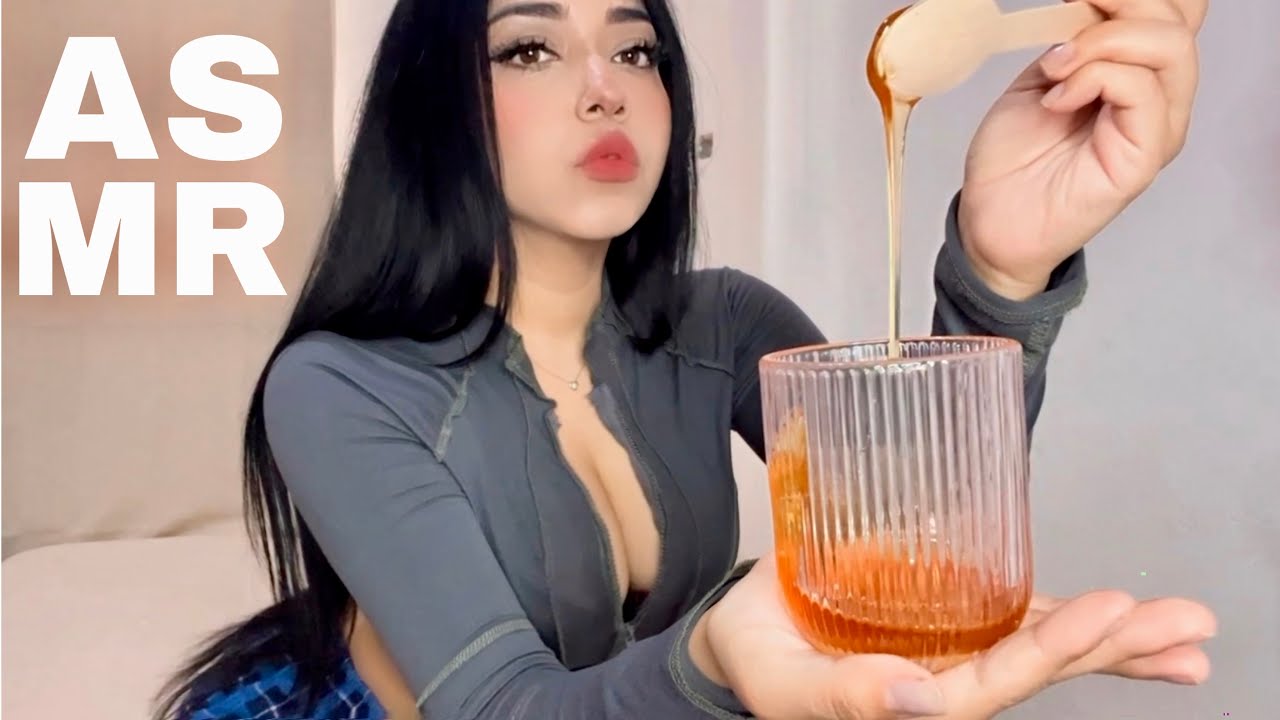 Asmr COMIENDO MIEL 🍯 💋