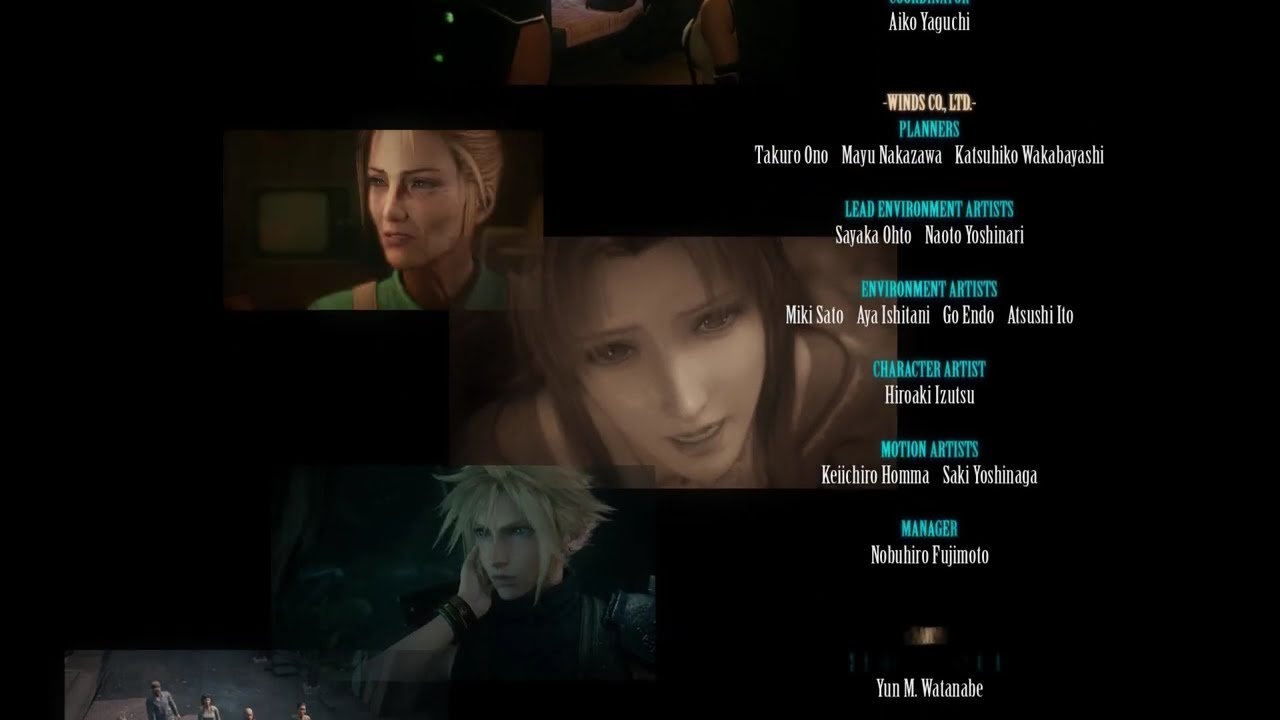Final Fantasy 7 Remake - Credits
