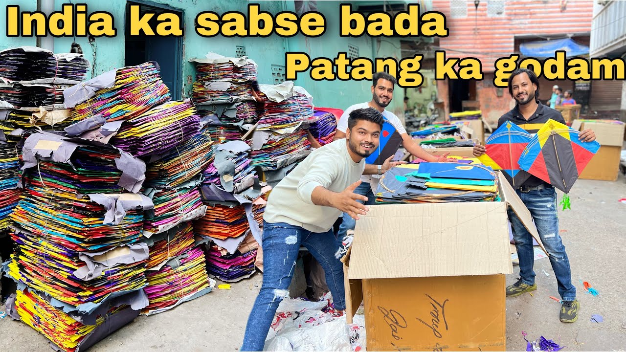 India ke sabse bade Patang dealer | Patang Ka Godam | Cheapest kite in India | @SezuUniverse