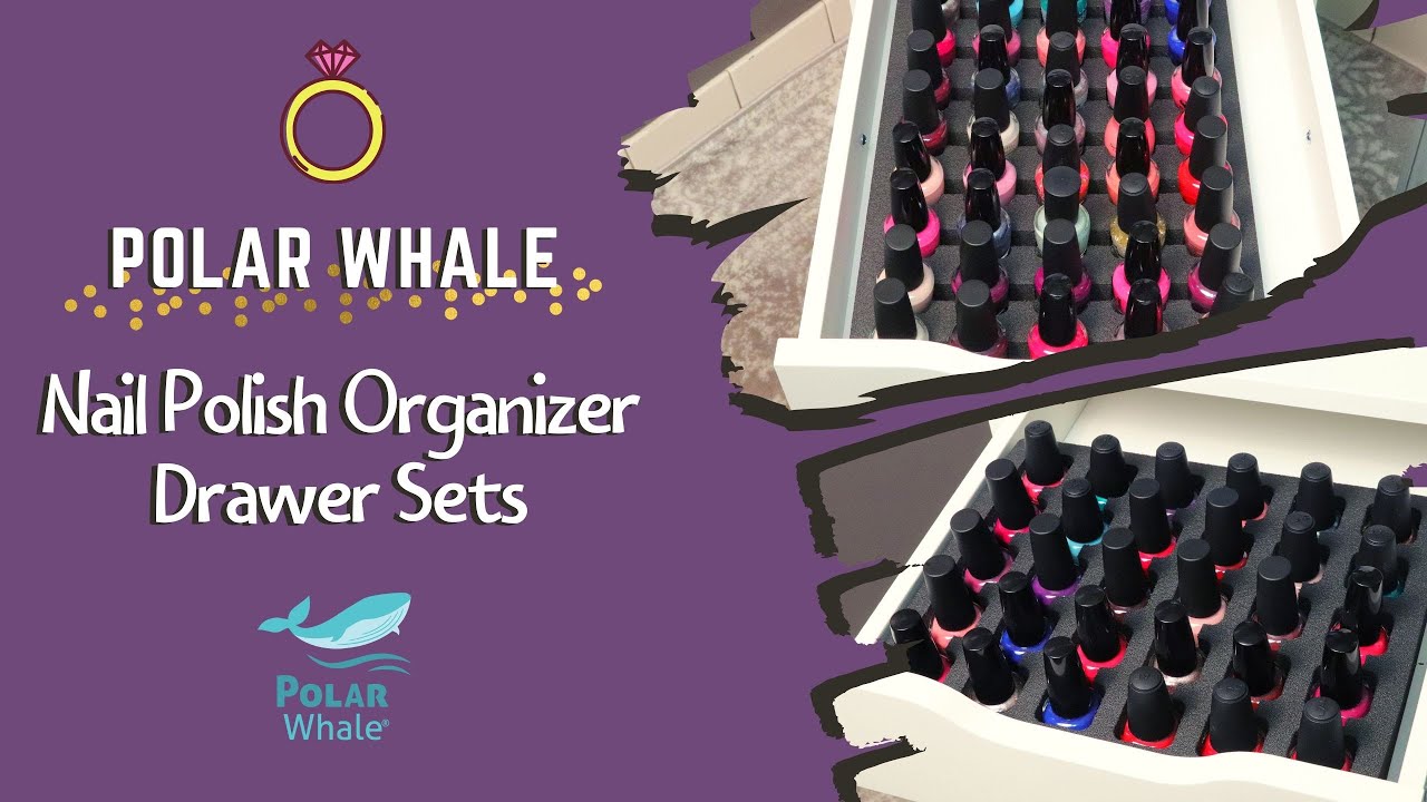 Nail Polish Organizer Drawer Sets